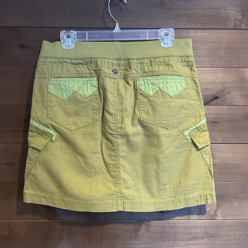 PRANA Bailey Linen Cotton Stretch Skirt Hike Outdoor M ~ NWT! - Picture 2 of 4
